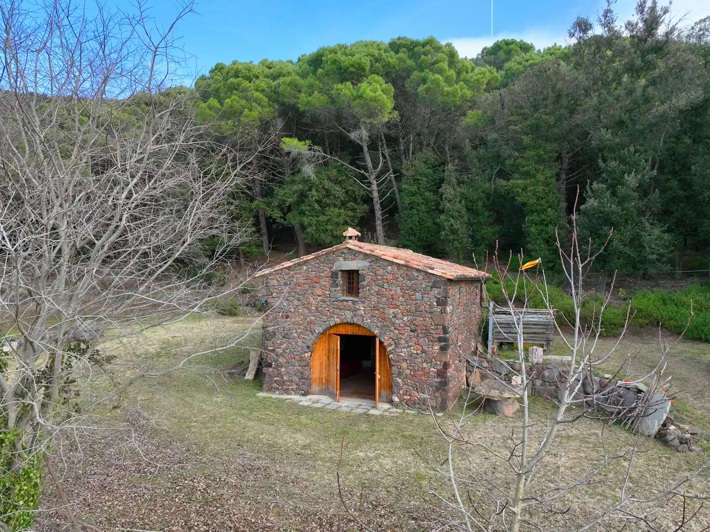 Exterior view of Country homes for sale in Sant Martí de Llémena  with Private garden