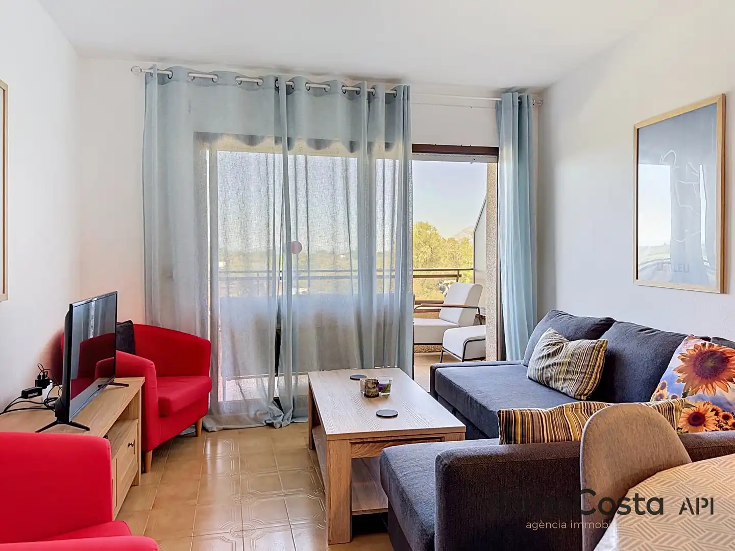 Wohnzimmer von Wohnungen zum Verkauf in L'Estartit mit Terrasse, Möbliert und Waschmaschine