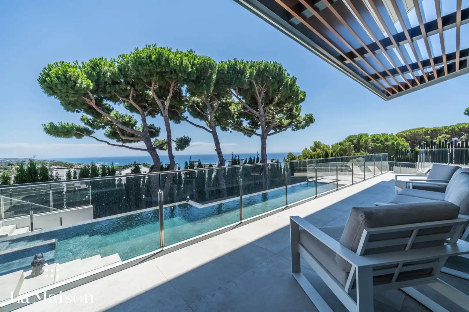 Terraza de Casa o chalet en venta en Caldes d'Estrac con Aire acondicionado, Calefacción y Jardín privado