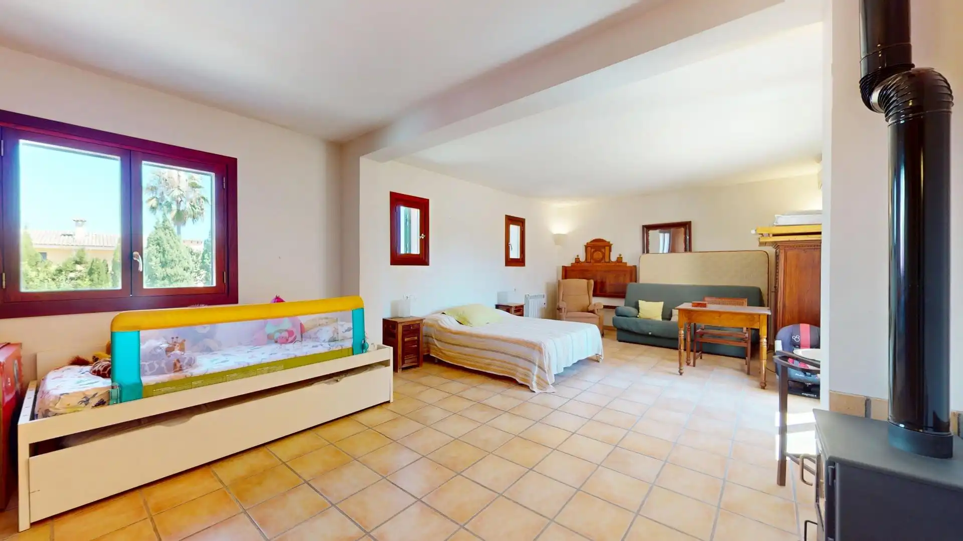 Sala d'estar de Casa o xalet en venda en  Palma de Mallorca amb Aire condicionat, Jardí privat i Terrassa
