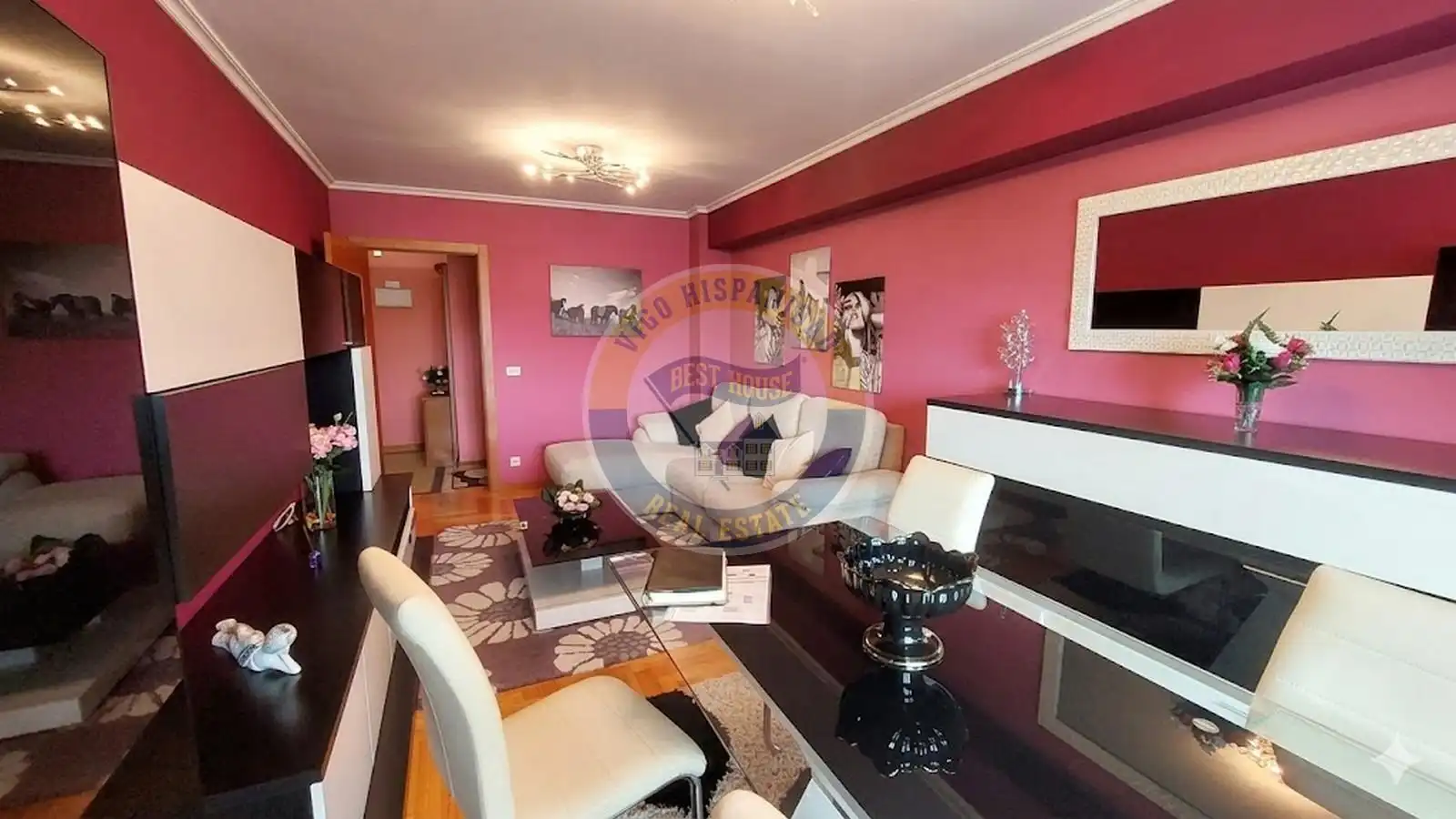 Wohnzimmer von Wohnung zum Verkauf in Vigo  mit Heizung, Terrasse und Abstellraum