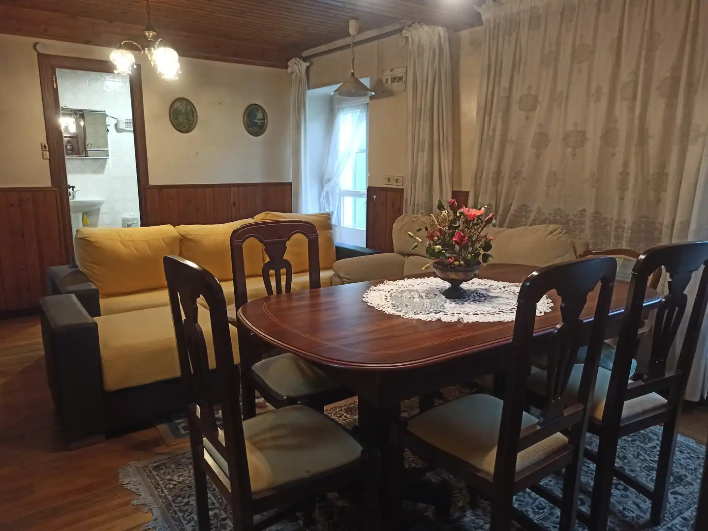 Dining room of Houses for sale in Viveiro  with Private garden, Furnished and Oven