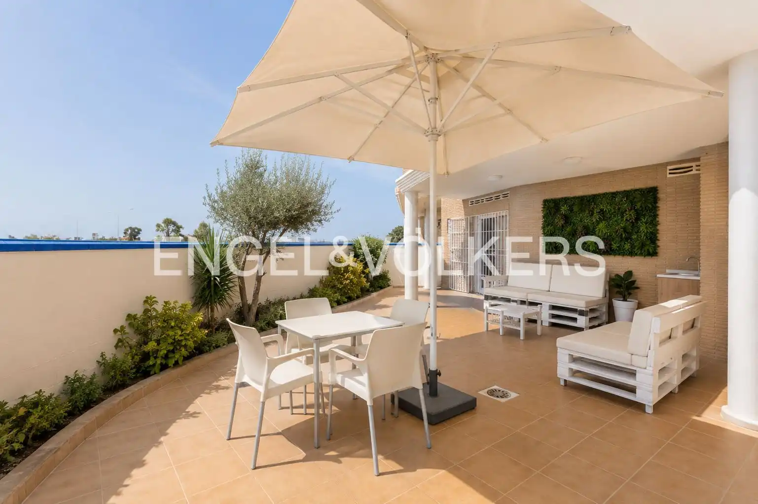Terraza de Casa adosada de alquiler en Puçol con Calefacción, Jardín privado y Terraza