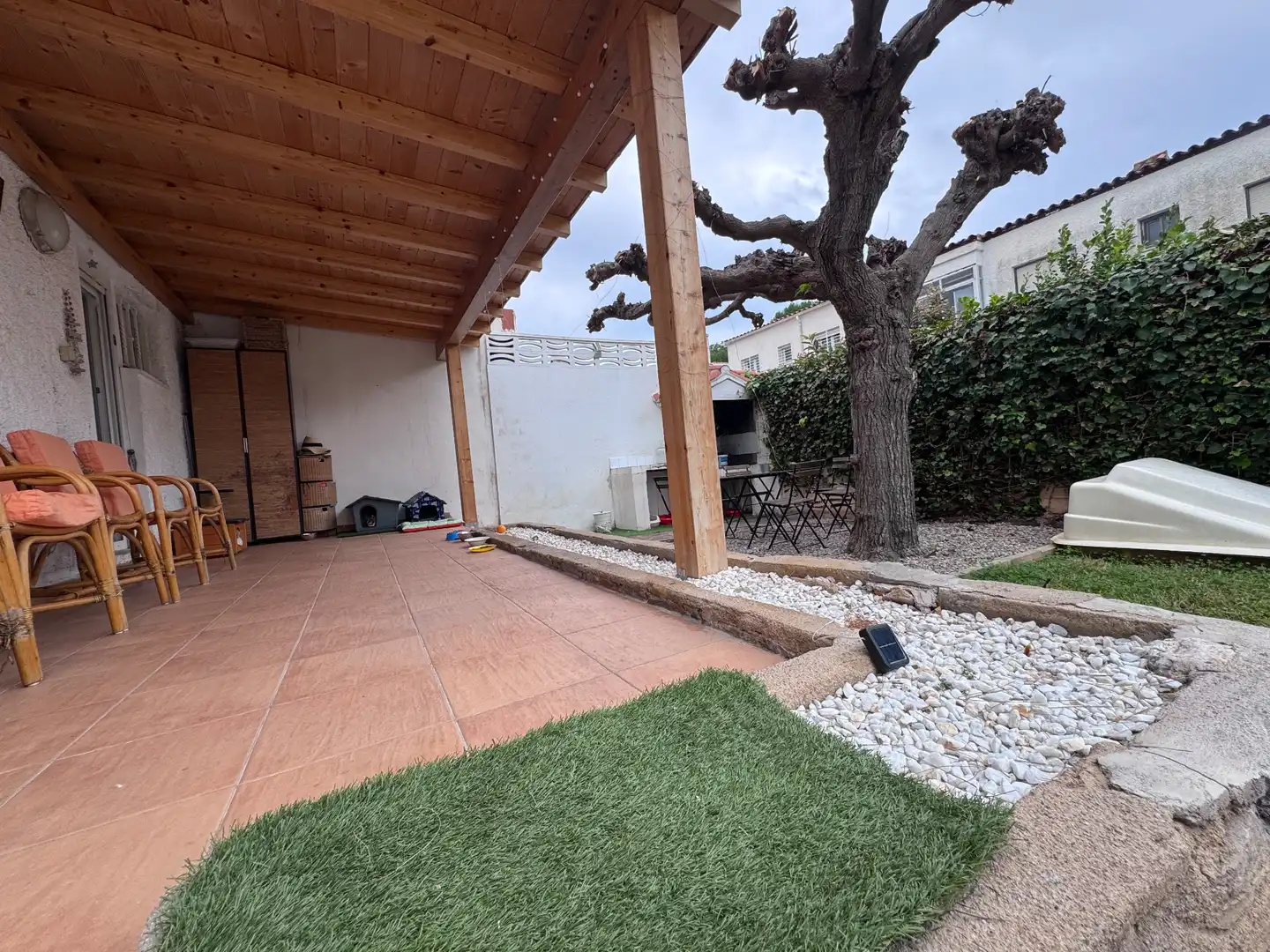 Terraza de Casa adosada en venta en Benicasim / Benicàssim con Aire acondicionado, Calefacción y Jardín privado