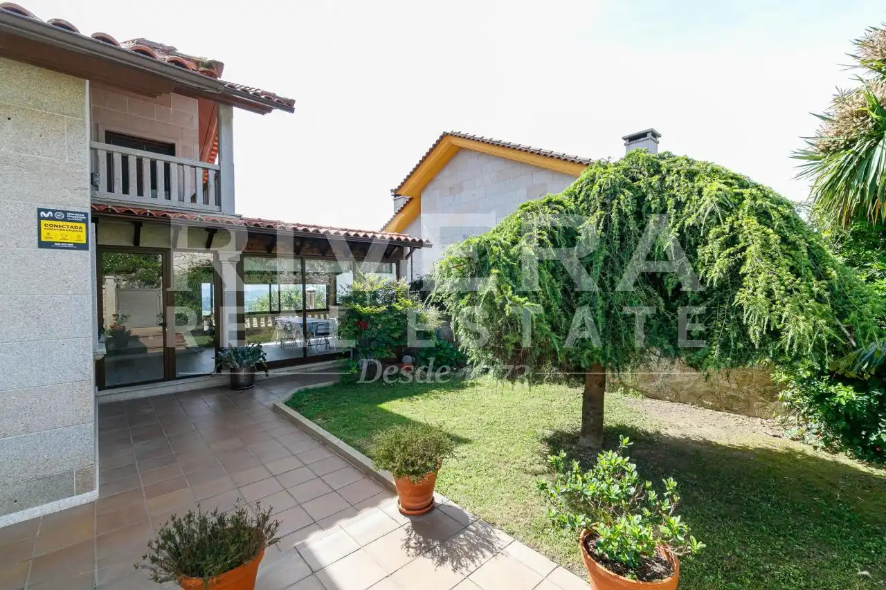 Jardín de Casa o chalet en venta en O Rosal   con Calefacción, Jardín privado y Terraza