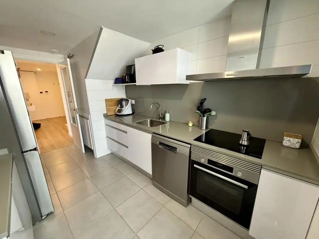 Kitchen of Duplexes for rent in Valencia  with Air Conditioner, Heating and Terrace
