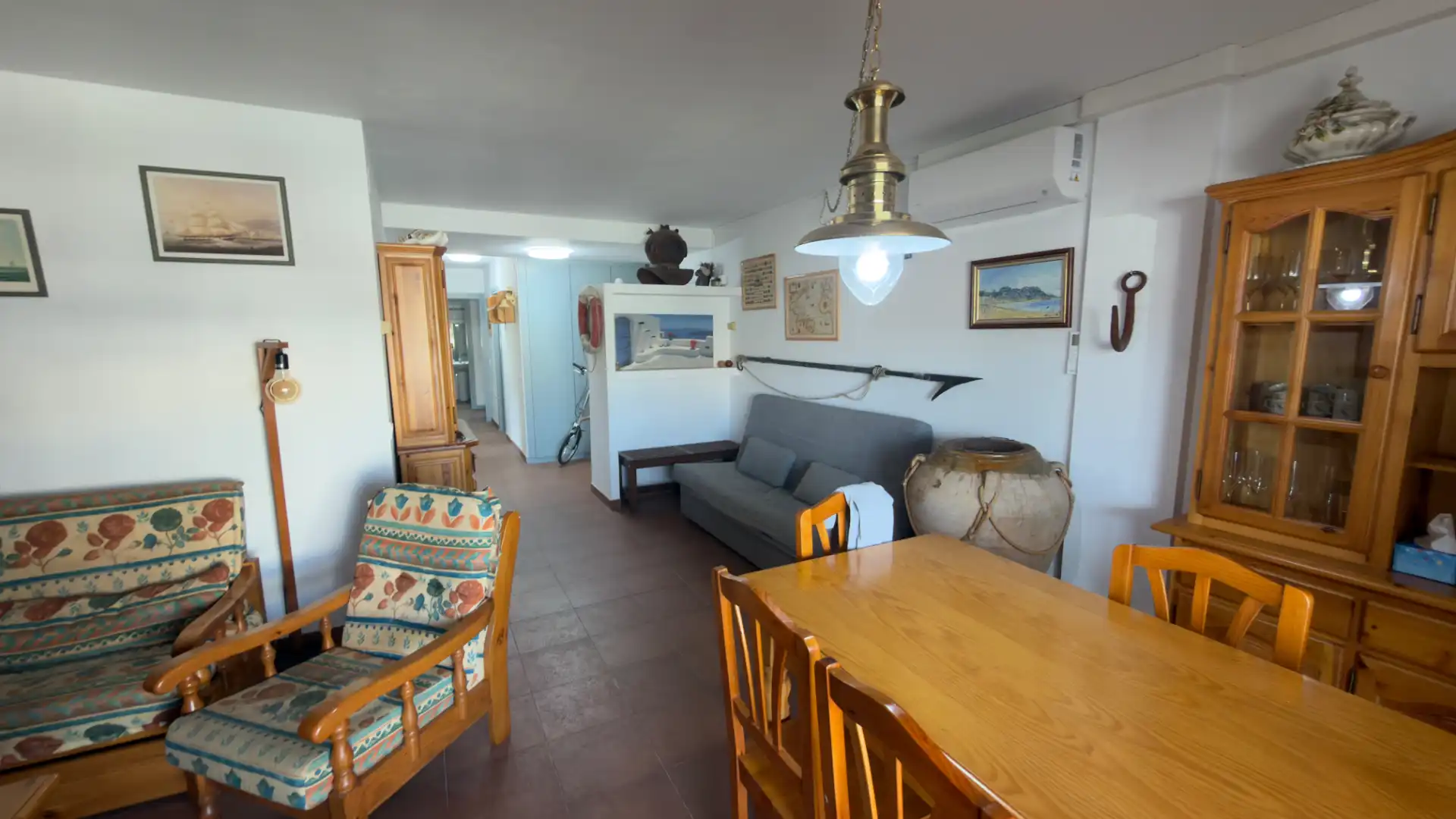 Sala de estar de Apartamento en venta en Roses con Aire acondicionado, Calefacción y Terraza