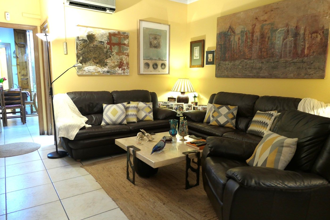 Sala d'estar de Casa o xalet en venda en  Barcelona Capital amb Aire condicionat, Calefacció i Terrassa