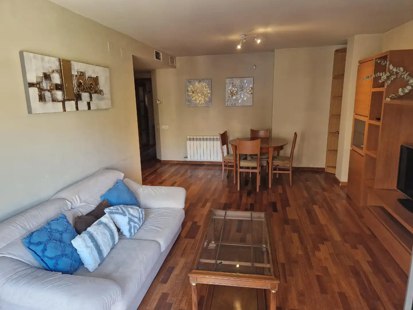 Living room of Flat for sale in Lleida  with Air Conditioner, Heating and Terrace