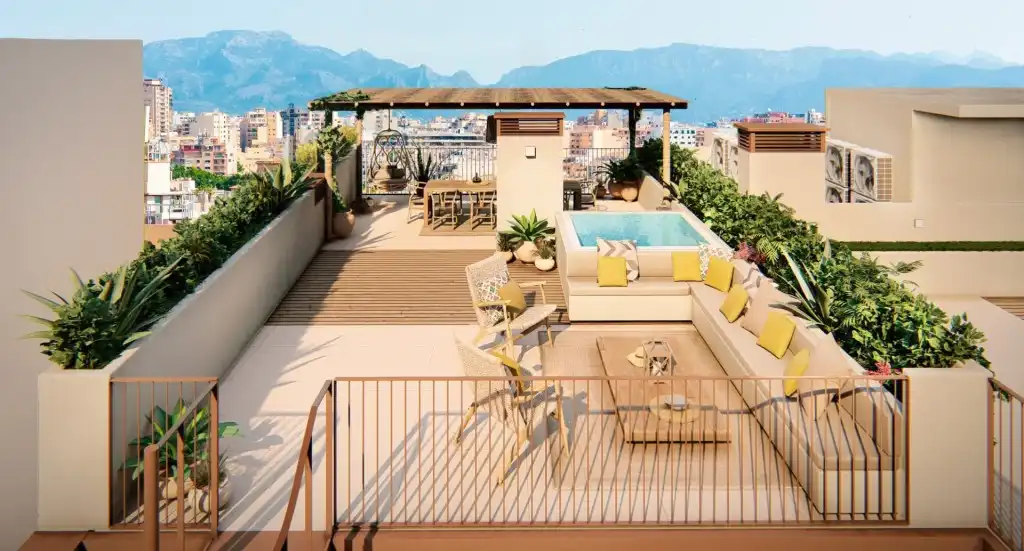 Terraza de Ático en venta en  Palma de Mallorca con Aire acondicionado, Calefacción y Terraza