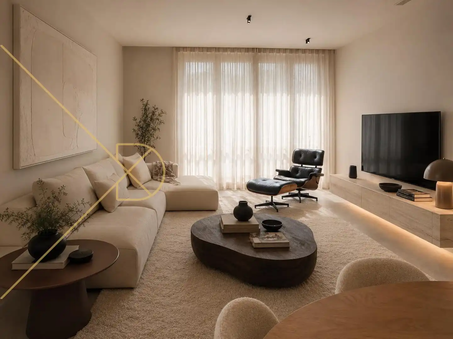 Living room of Flat for rent in Barcelona  with Air Conditioner, Heating and Terrace