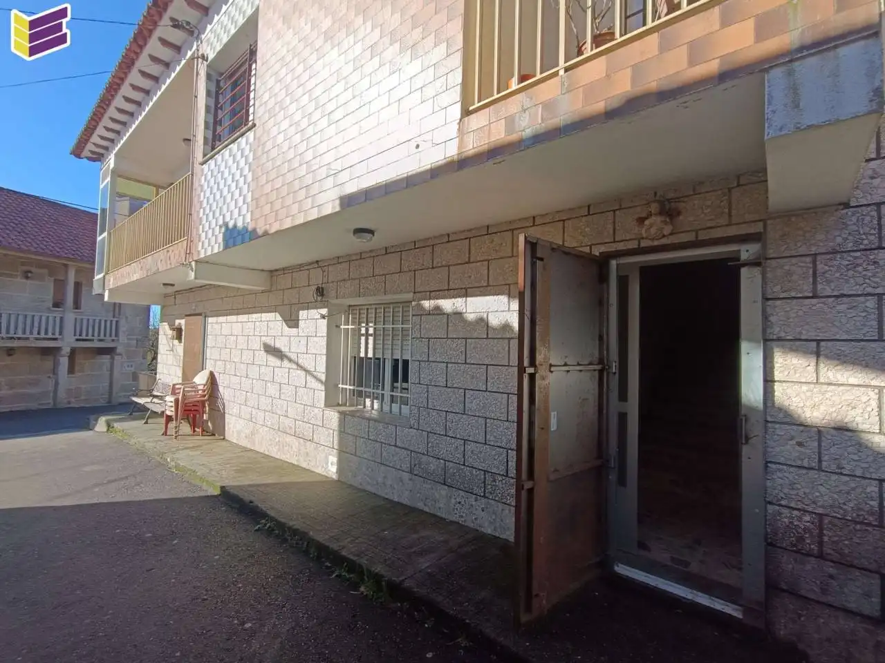 Vista exterior de Casa o chalet en venta en A Lama   con Calefacción, Jardín privado y Terraza