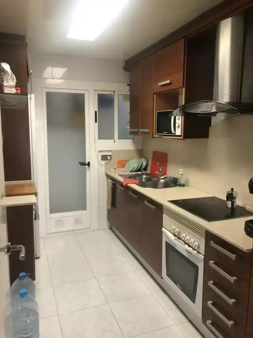 Kitchen of Flat for rent in El Prat de Llobregat  with Parquet flooring, Furnished and Balcony