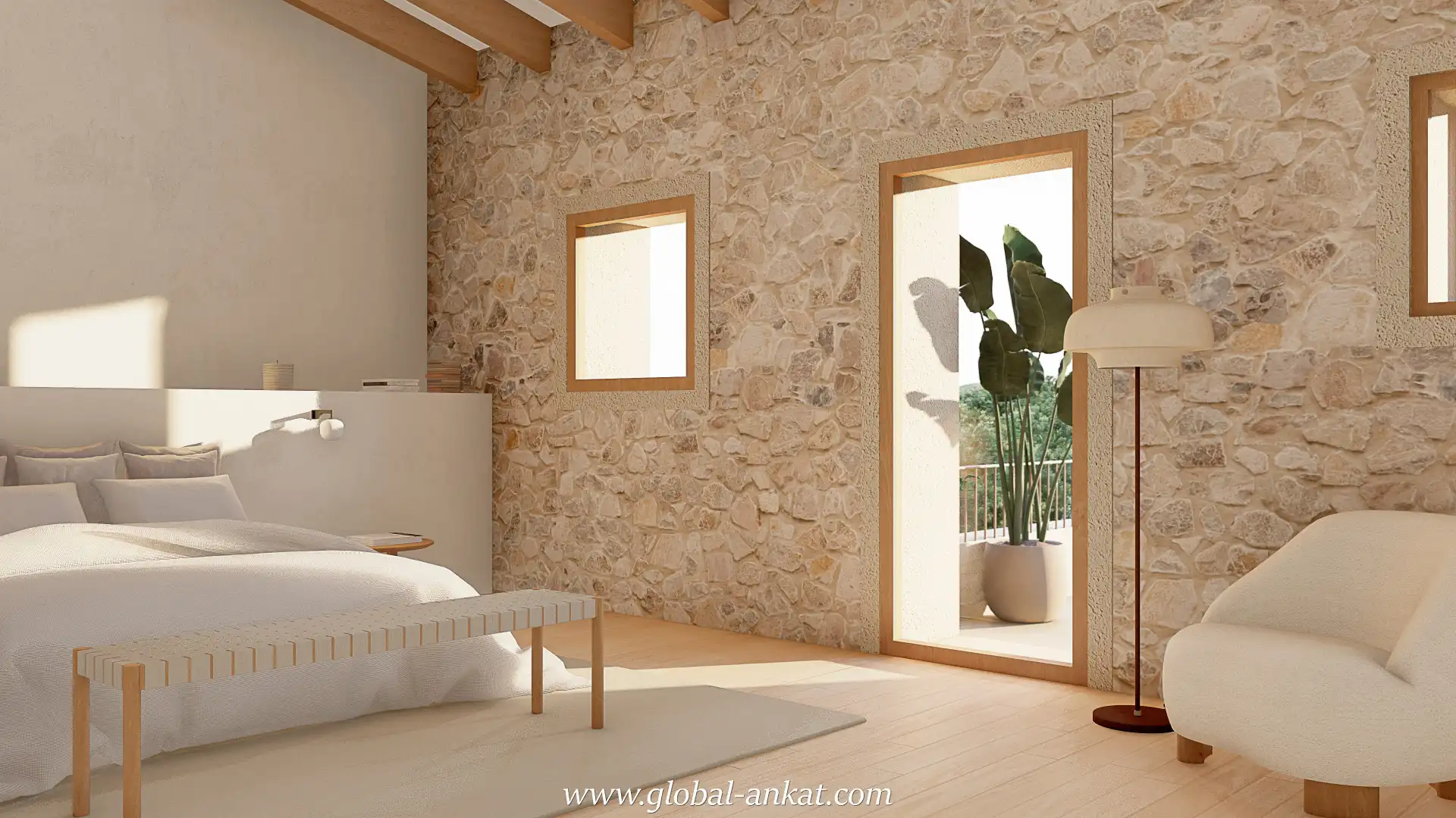 Habitación de Casa adosada en venta en Vilafranca de Bonany con Aire acondicionado, Jardín privado y Terraza