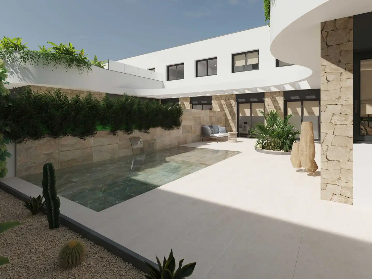 Terraza de Casa adosada en venta en Almoradí con Jardín privado, Terraza y Piscina