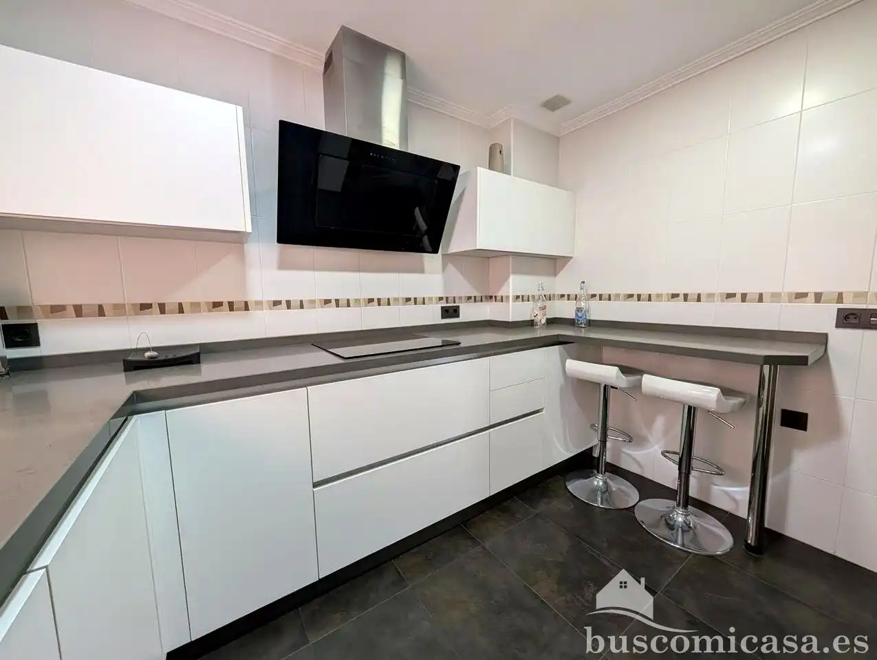 Cocina de Piso de alquiler en Linares con Aire acondicionado, Terraza y Amueblado