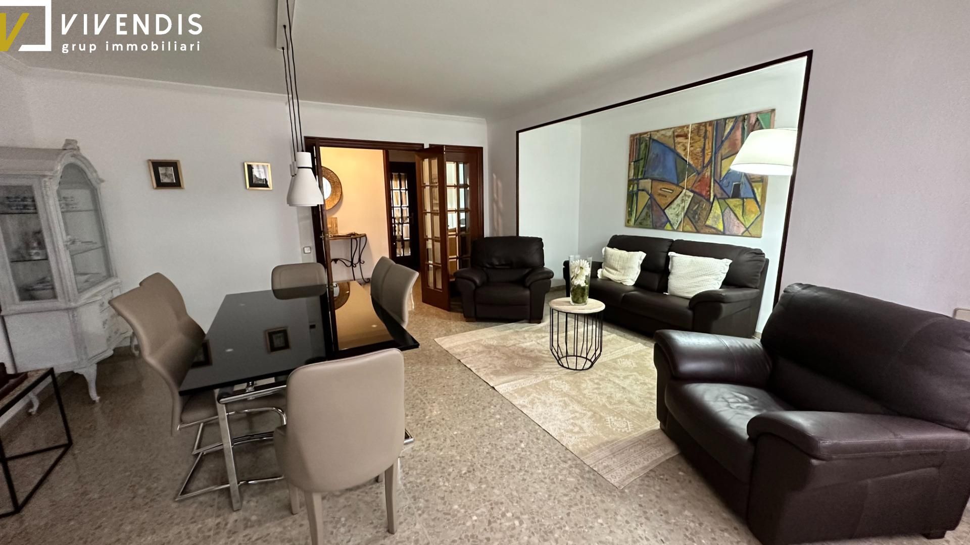 Sala de estar de Piso de alquiler en  Lleida Capital con Calefacción, Terraza y Amueblado