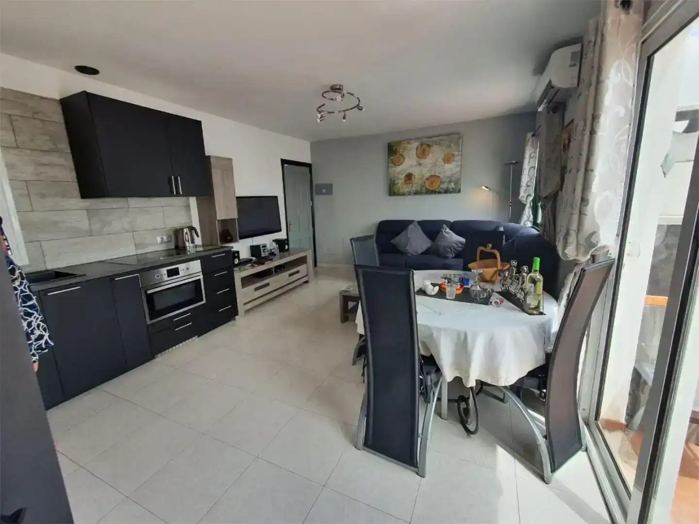 Sala de estar de Piso en venta en Yaiza con Amueblado y Balcón