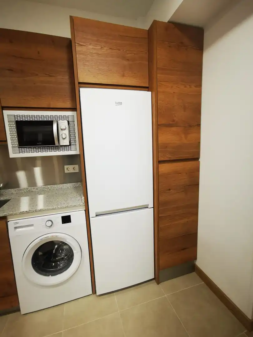 Cuina de Apartament de lloguer en Salamanca amb Calefacció, Parquet i Moblat