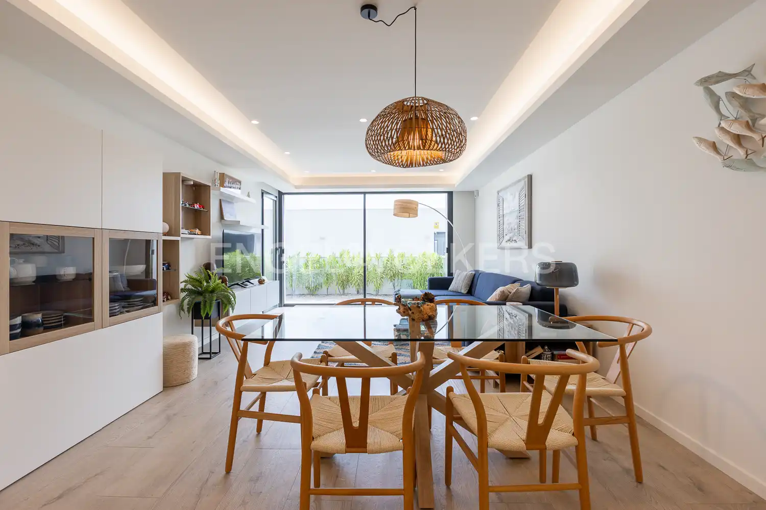 Dining room of Flat for sale in Pedreguer  with Air Conditioner, Heating and Private garden