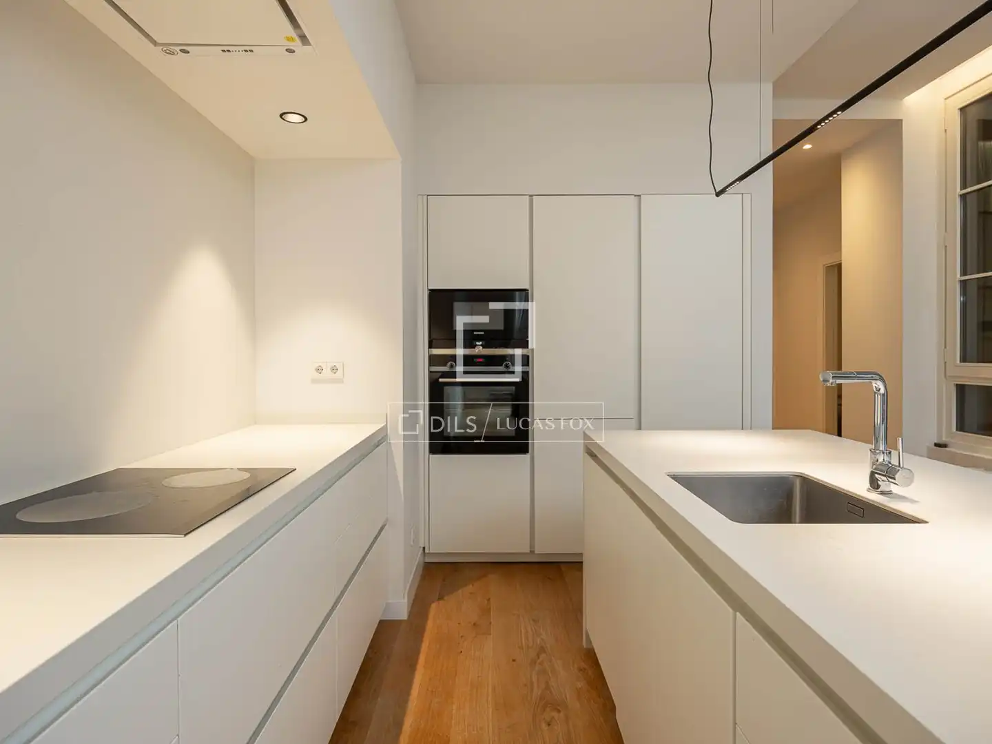 Cocina de Piso de alquiler en Girona con Aire acondicionado, Calefacción y Parquet