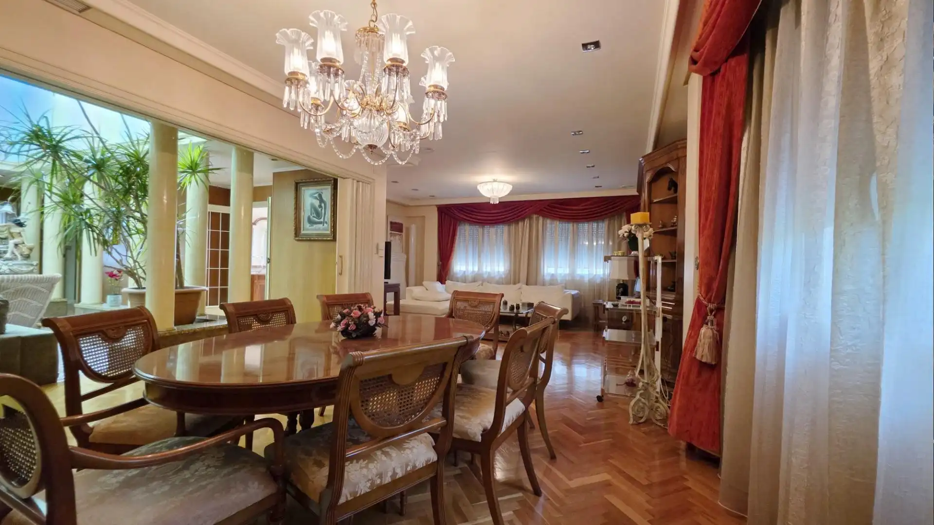Dining room of Houses for sale in Elche / Elx  with Air Conditioner, Private garden and Parquet flooring
