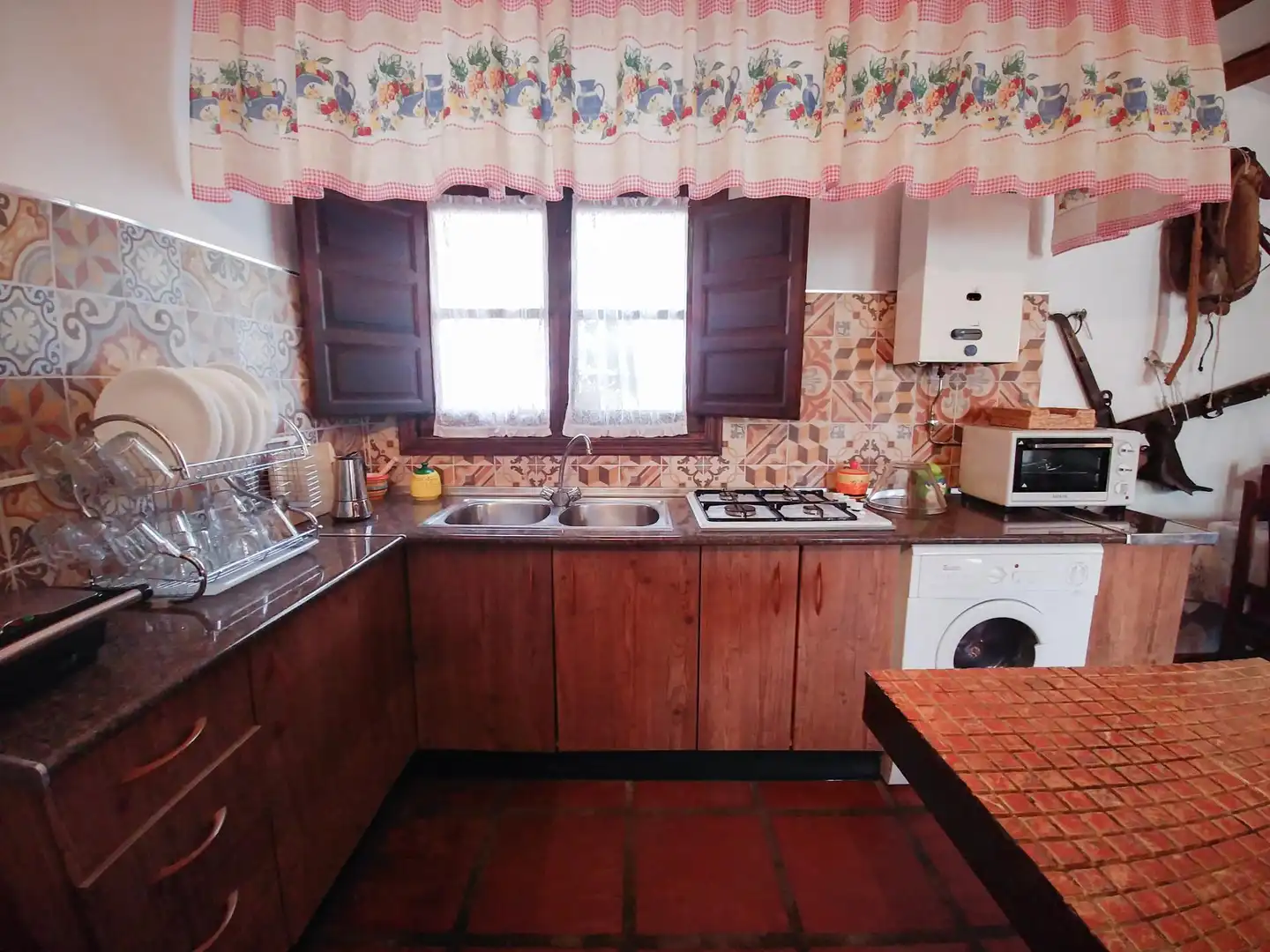 Cocina de Finca rústica en venta en Almogía con Aire acondicionado, Terraza y Piscina