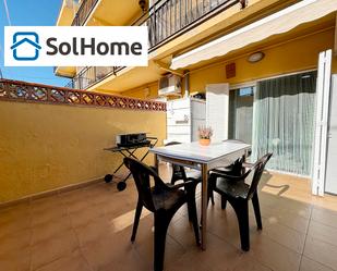 Exterior view of Planta baja for sale in L'Escala  with Air Conditioner and Terrace