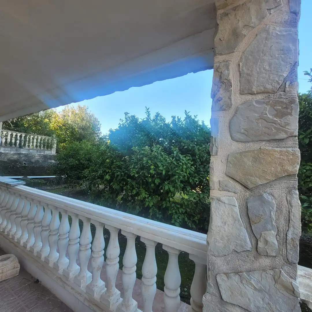 Terraza de Casa o chalet en venta en Agres con Jardín privado, Piscina y Amueblado