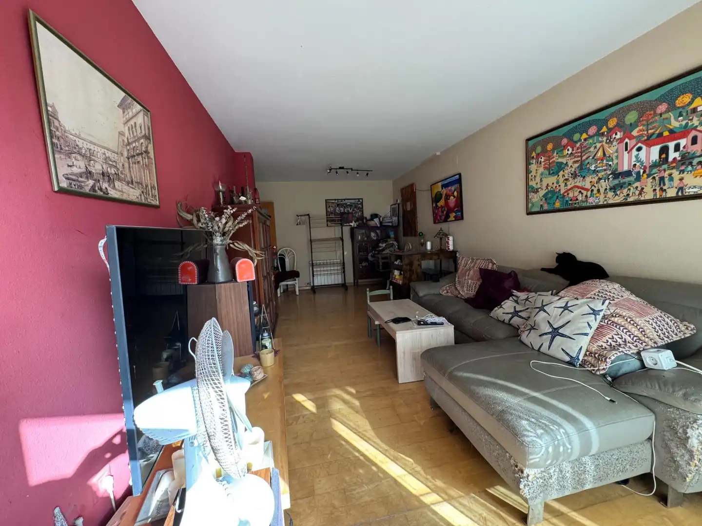 Sala d'estar de Àtic en venda en Castelldefels amb Aire condicionat, Calefacció i Parquet