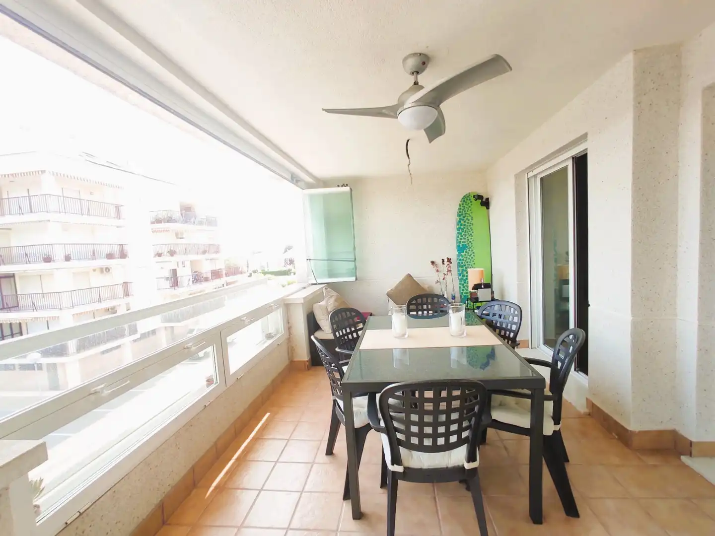 Balcony of Apartments for sale in Sagunto / Sagunt  with Air Conditioner, Terrace and Furnished
