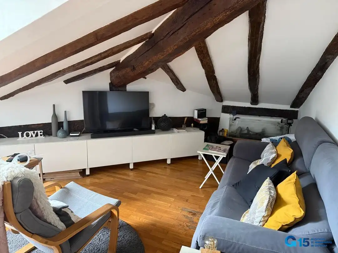 Sala de estar de Ático en venta en Donostia - San Sebastián  con Calefacción y Amueblado