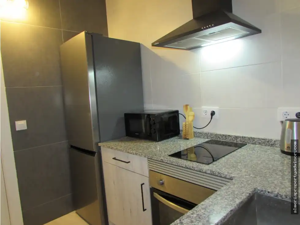 Cuina de Apartament de lloguer en Mojácar amb Aire condicionat, Calefacció i Terrassa