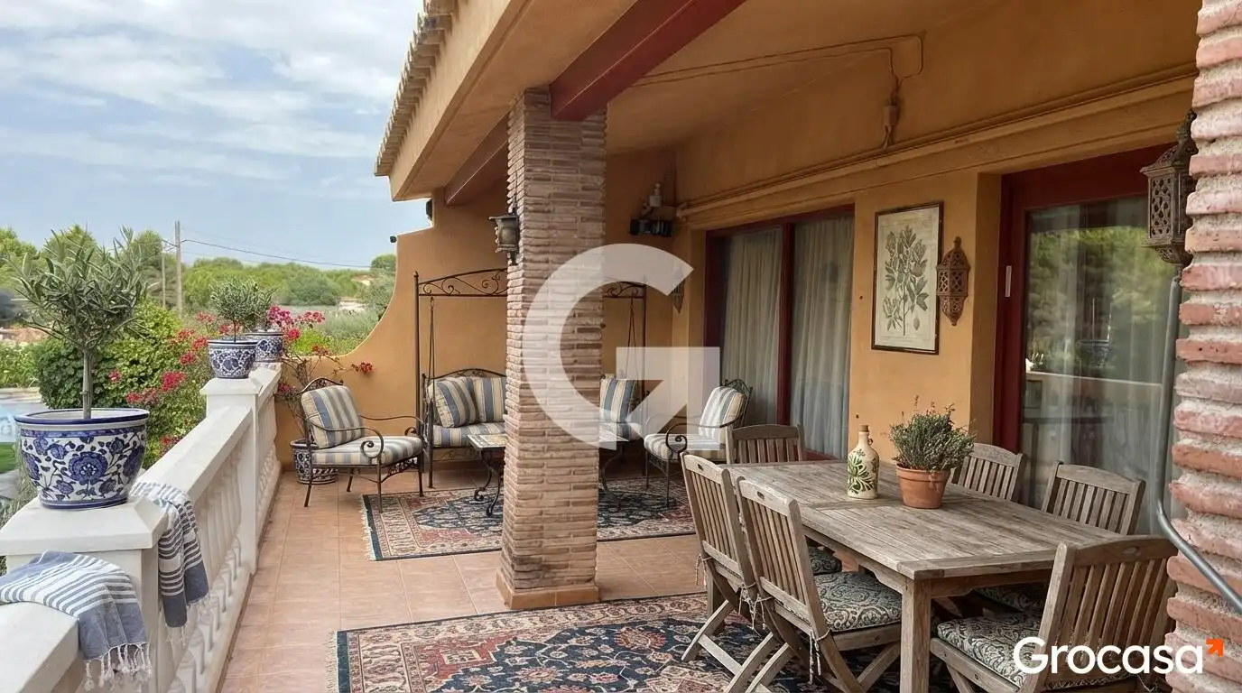 Terrassa de Finca rústica en venda en L'Ametlla de Mar  amb Calefacció, Jardí privat i Terrassa