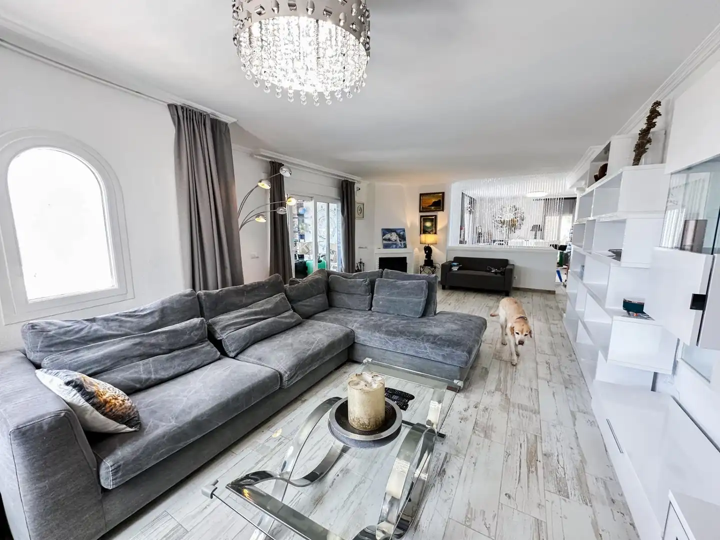 Sala de estar de Casa o chalet en venta en Altea con Aire acondicionado, Jardín privado y Terraza