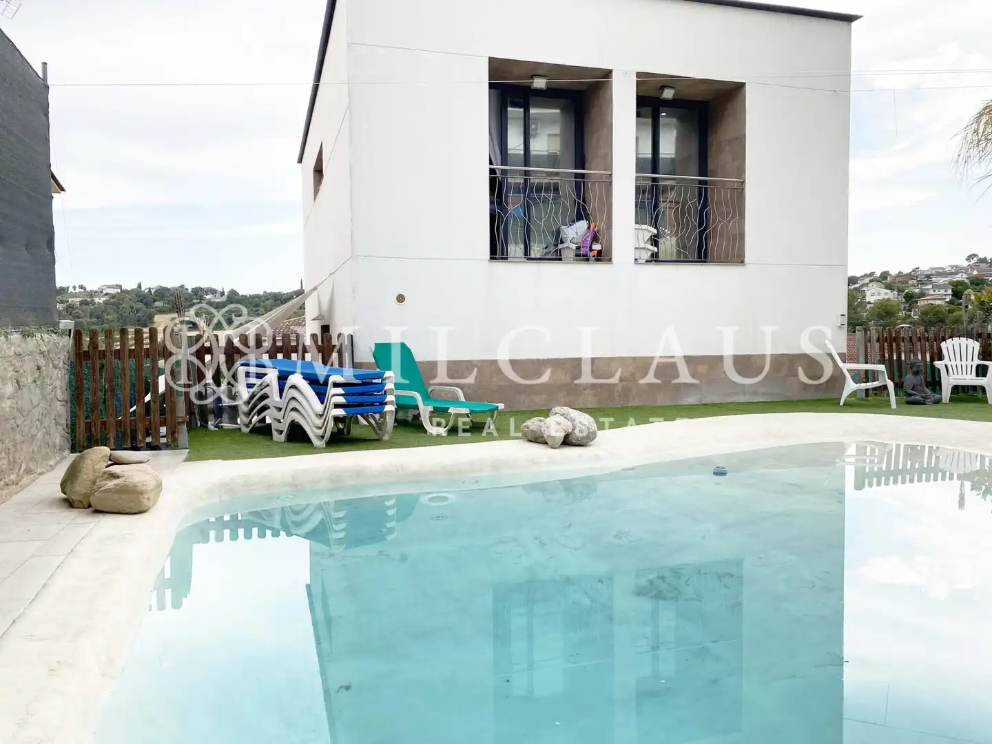 Schwimmbecken von Haus oder Chalet zum Verkauf in Lliçà d'Amunt mit Klimaanlage, Heizung und Privatgarten