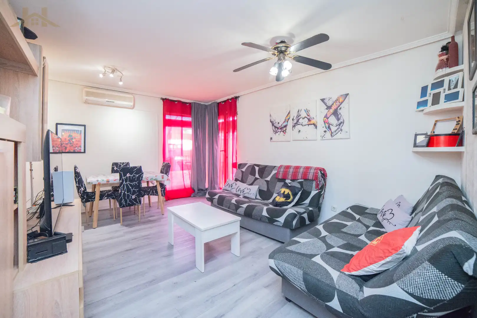 Sala de estar de Piso en venta en Fuenlabrada con Aire acondicionado, Calefacción y Parquet