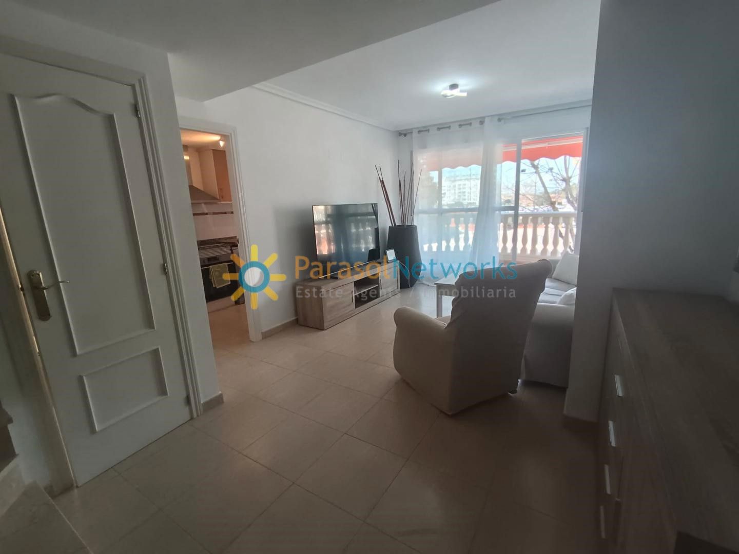 Living room of Duplex for rent in Dénia  with Air Conditioner, Terrace and Furnished