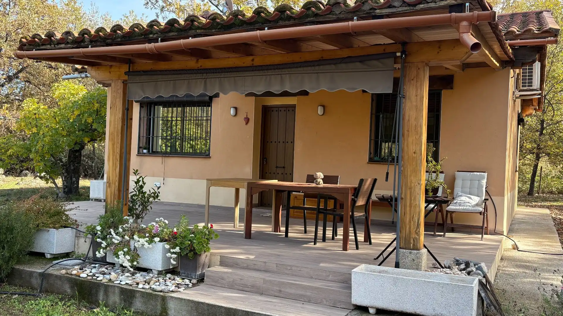 Terraza de Casa o chalet en venta en Villanueva de la Vera con Aire acondicionado y Jardín privado