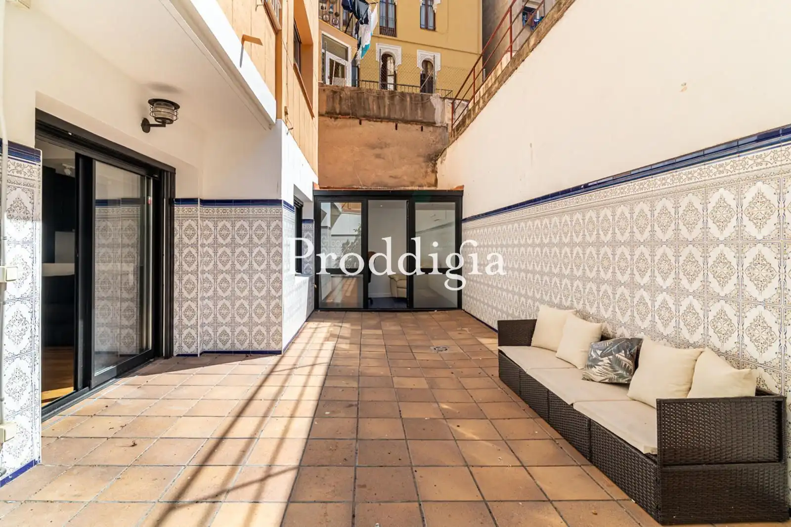 Terrace of Flat for rent in Barcelona  with Air Conditioner, Terrace and Storage room