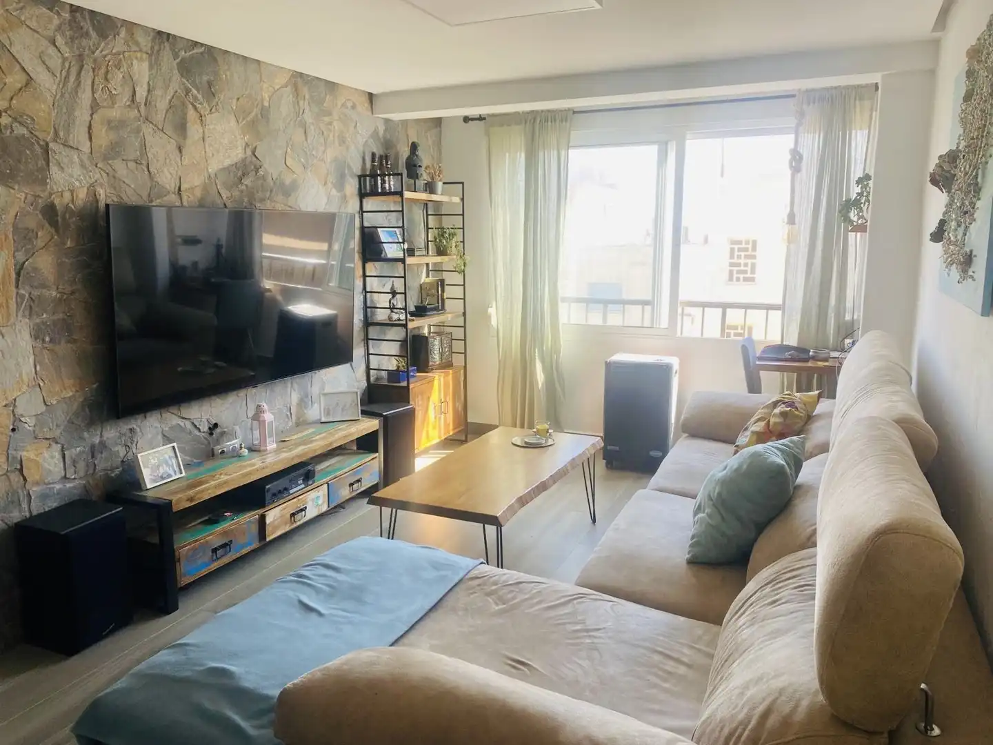 Living room of Flat for rent in Dénia  with Air Conditioner, Heating and Storage room