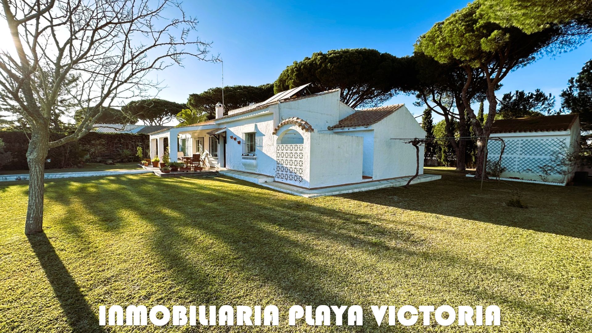 Vista exterior de Casa o chalet en venta en Conil de la Frontera con Aire acondicionado, Jardín privado y Piscina