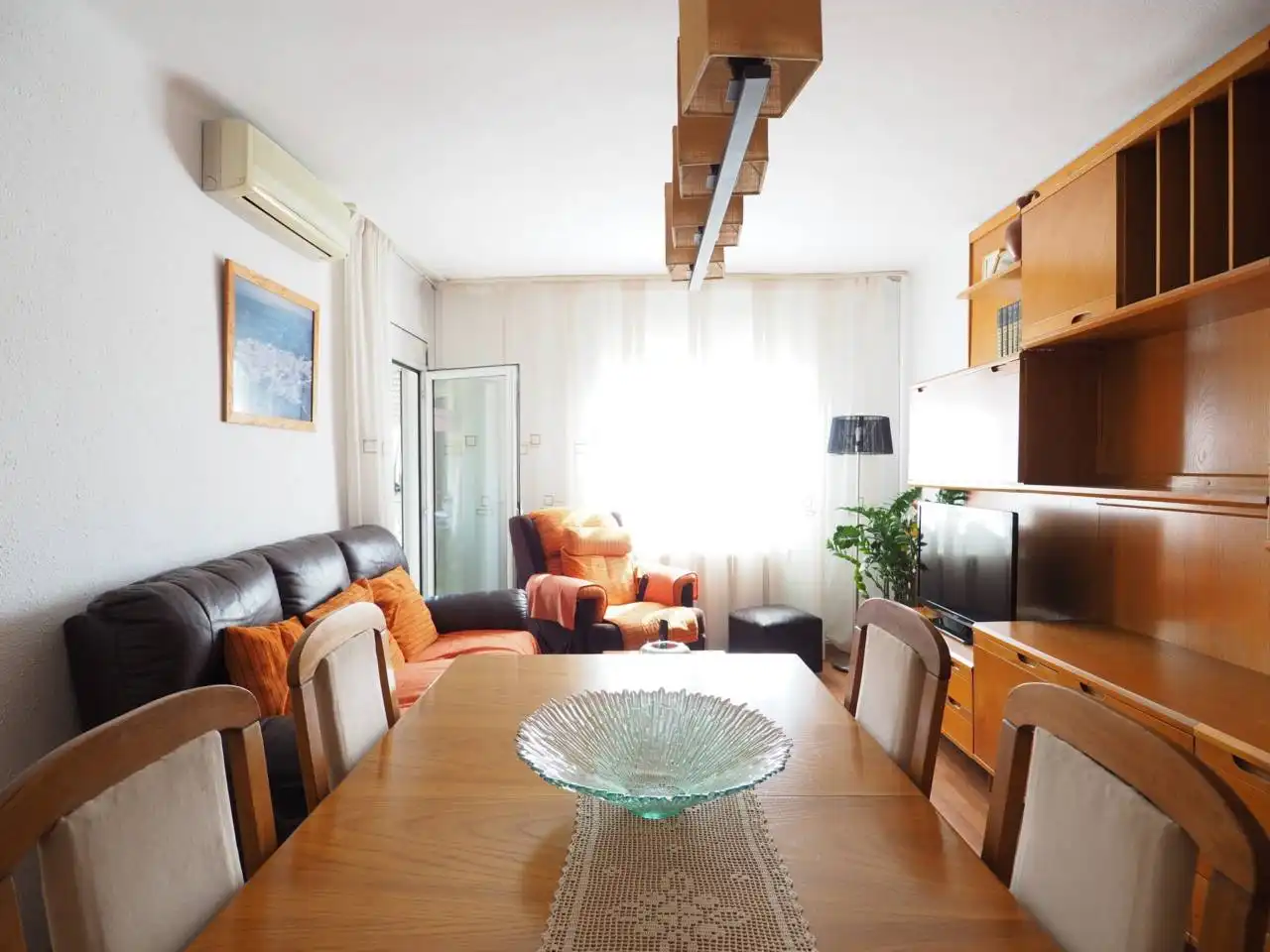 Sala de estar de Piso en venta en Granollers con Aire acondicionado, Calefacción y Parquet