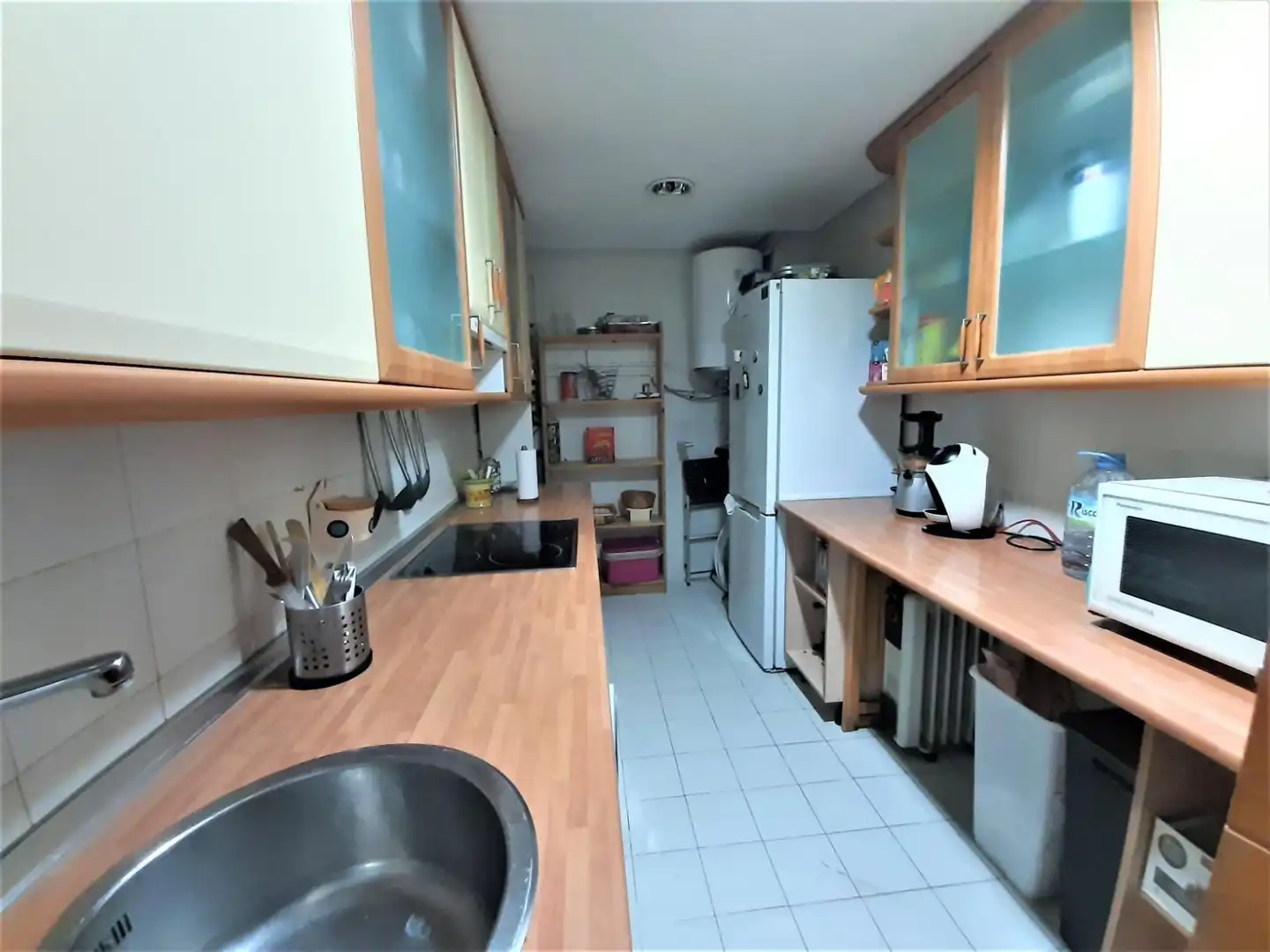 Küche von Wohnung zur Miete in Cáceres mit Klimaanlage, Privatgarten und Terrasse