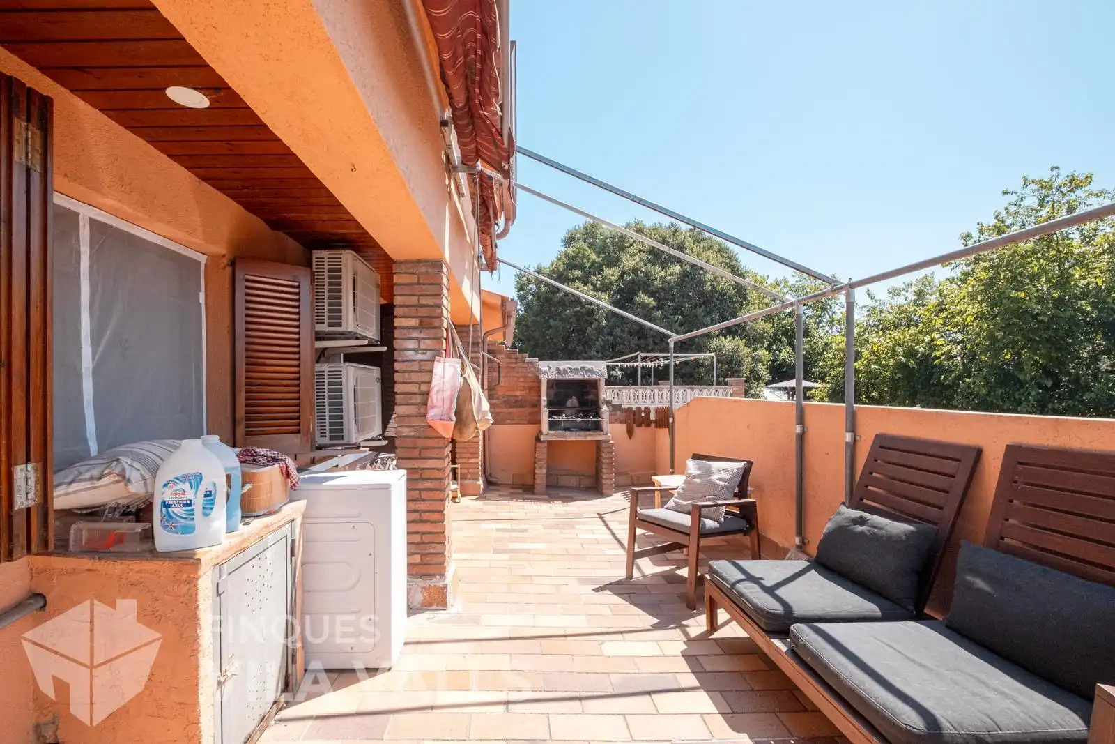 Terrace of Flat for sale in Lliçà d'Amunt  with Air Conditioner, Heating and Private garden