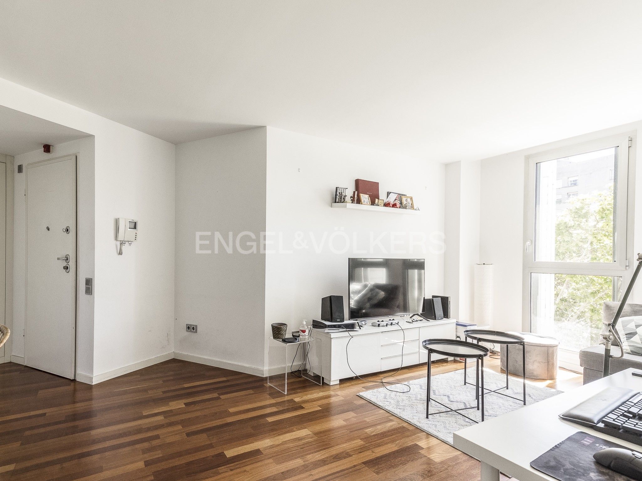 Sala d'estar de Apartament en venda en  Barcelona Capital amb Aire condicionat i Calefacció