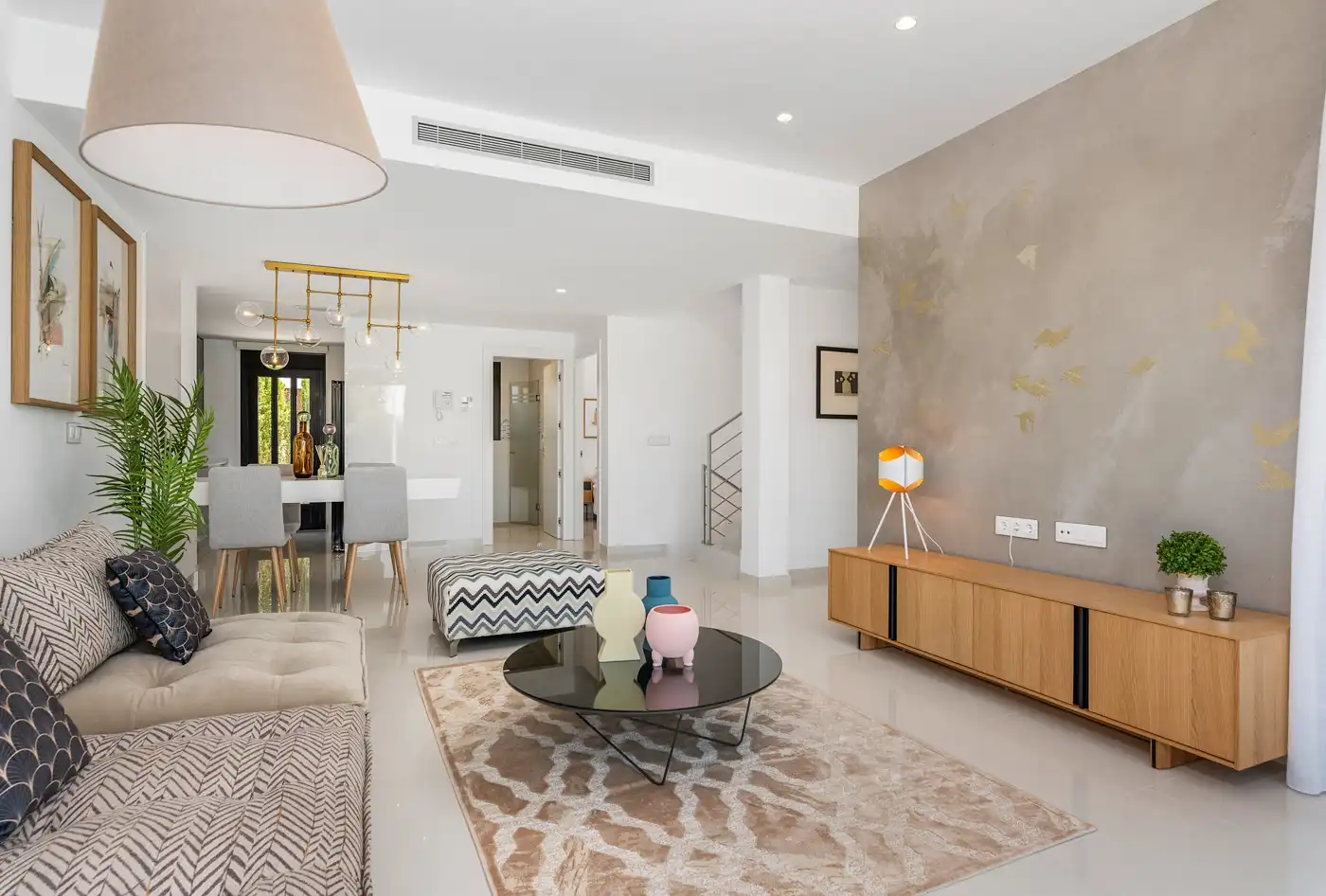 Sala d'estar de Finca rústica en venda en Cartagena amb Aire condicionat, Terrassa i Piscina