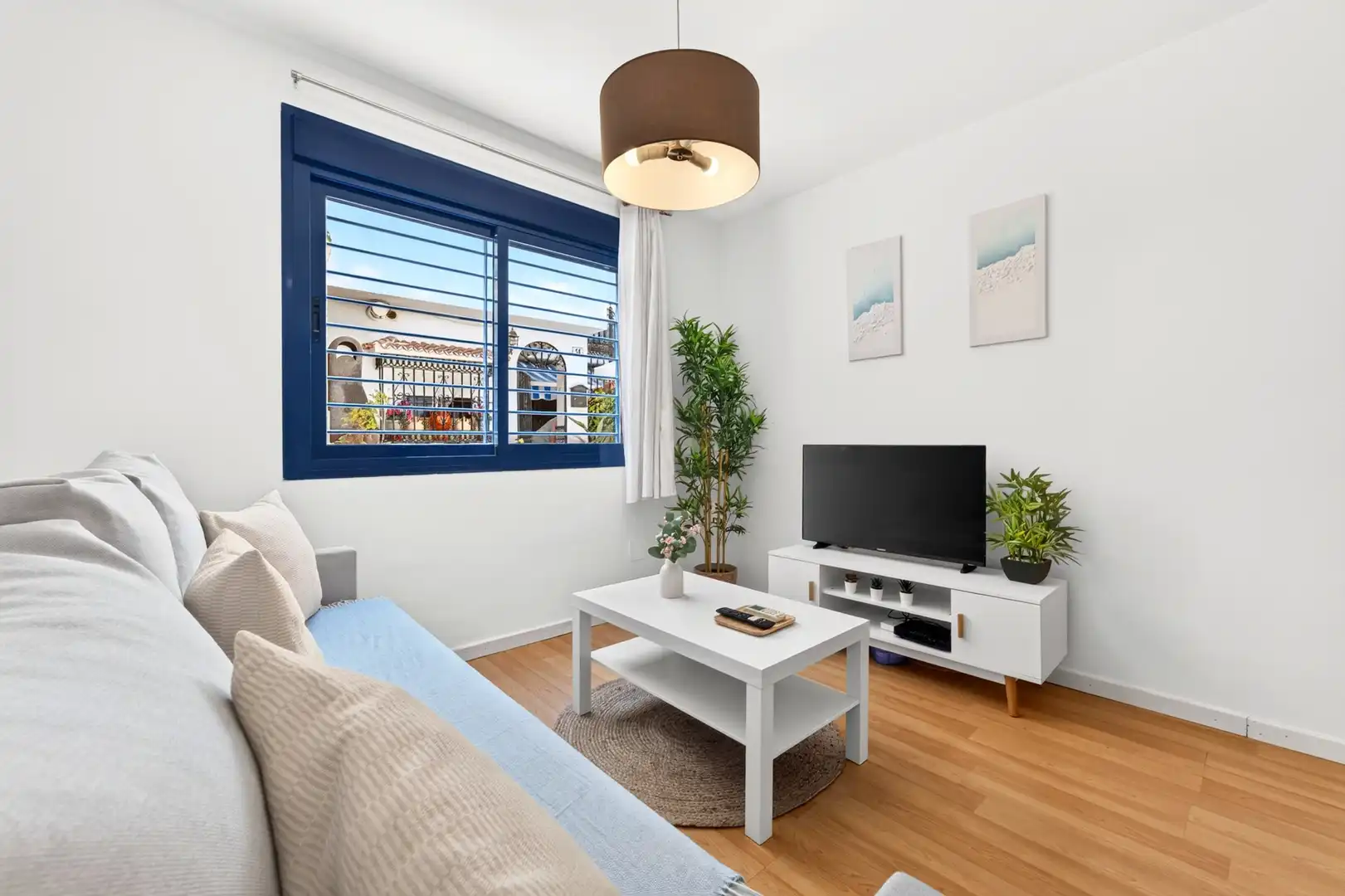 Sala d'estar de Apartament en venda en Málaga amb Aire condicionat i Moblat