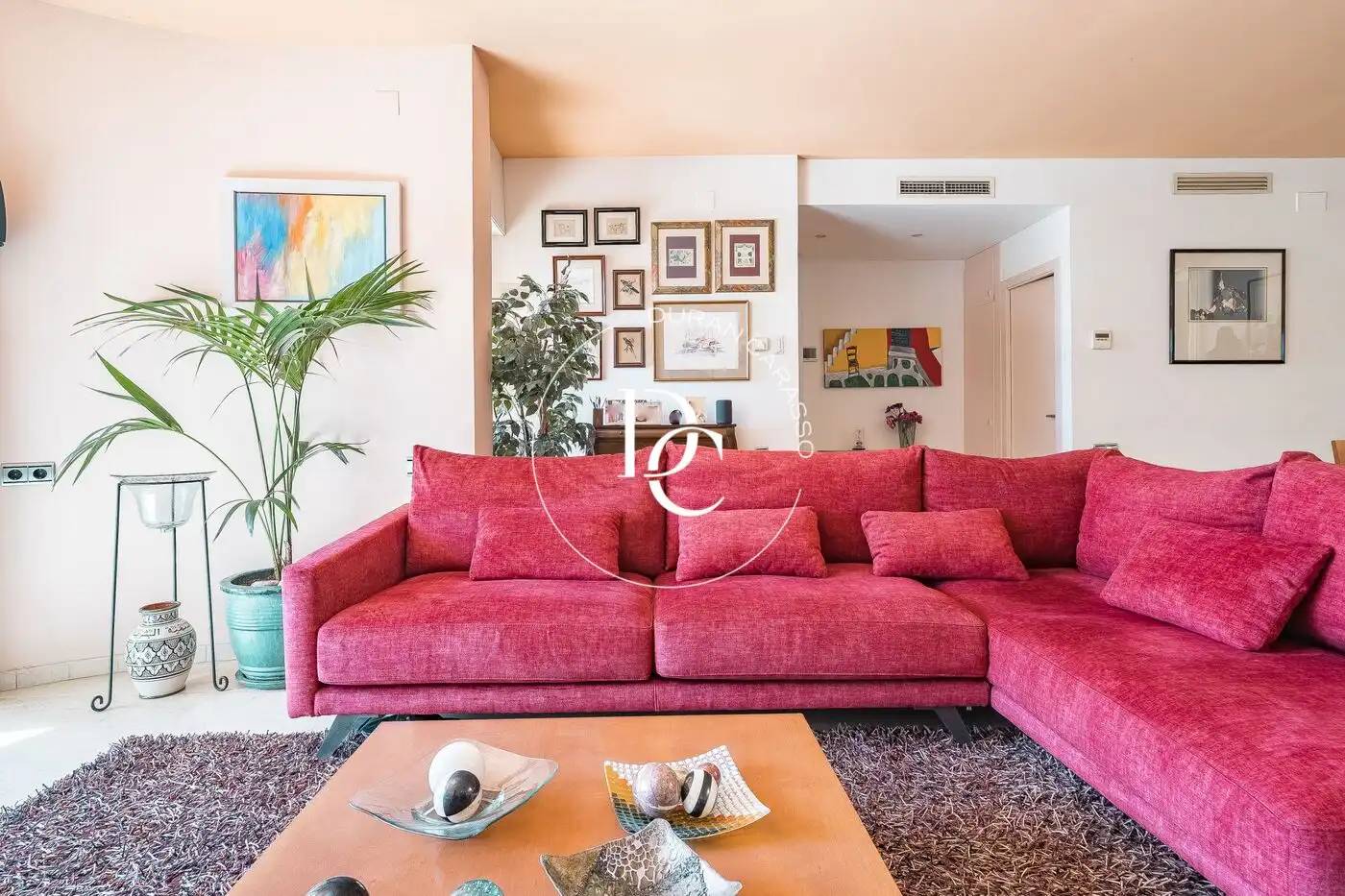 Sala de estar de Casa o chalet en venta en Sitges con Aire acondicionado, Calefacción y Jardín privado