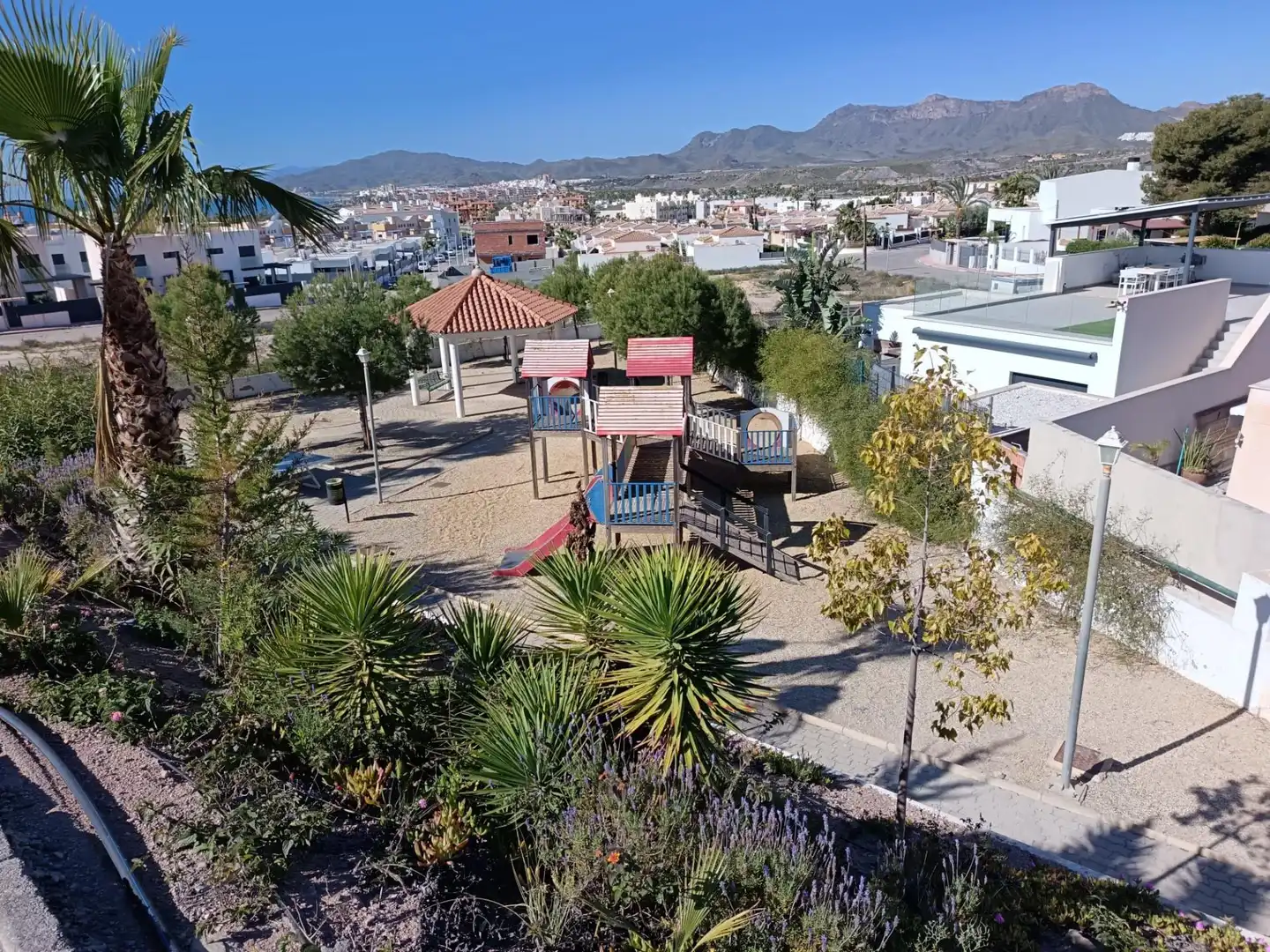Exterior view of Flat for sale in Pulpí  with Air Conditioner, Private garden and Furnished